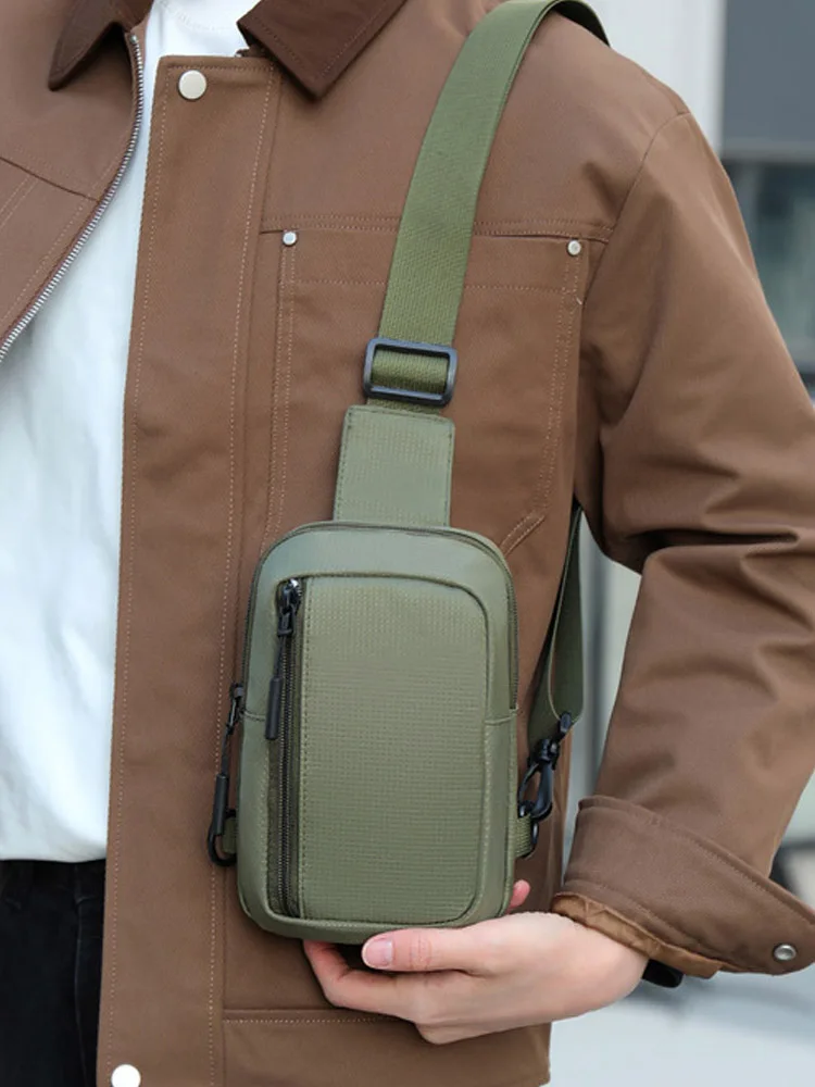 New Sports Chest Bag Men's Small Backpack Suitable For Daily Use Shoulder Bags Mobile Phone Messenger Bag Mobile Phone Waist Bag
