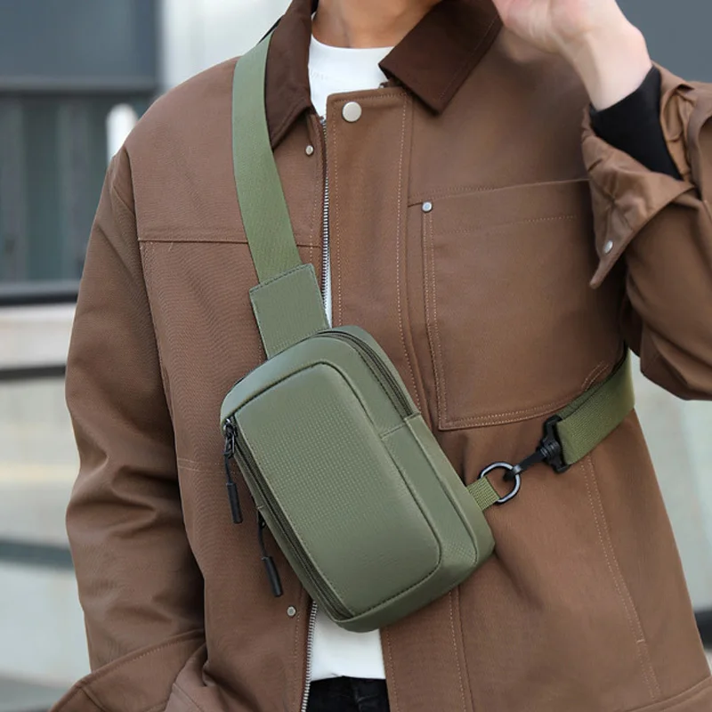 New Sports Chest Bag Men's Small Backpack Suitable For Daily Use Shoulder Bags Mobile Phone Messenger Bag Mobile Phone Waist Bag