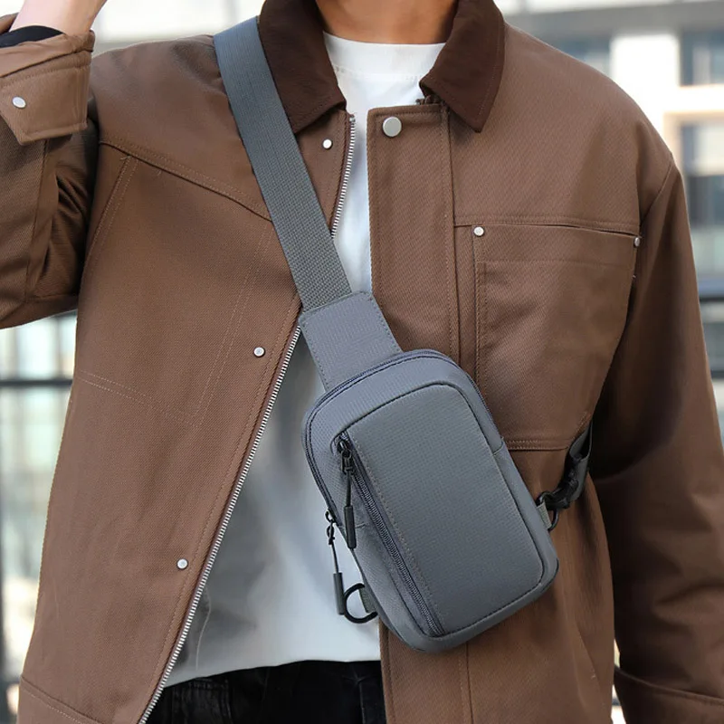 New Sports Chest Bag Men's Small Backpack Suitable For Daily Use Shoulder Bags Mobile Phone Messenger Bag Mobile Phone Waist Bag