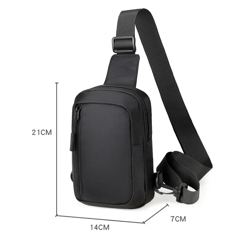 New Sports Chest Bag Men's Small Backpack Suitable For Daily Use Shoulder Bags Mobile Phone Messenger Bag Mobile Phone Waist Bag