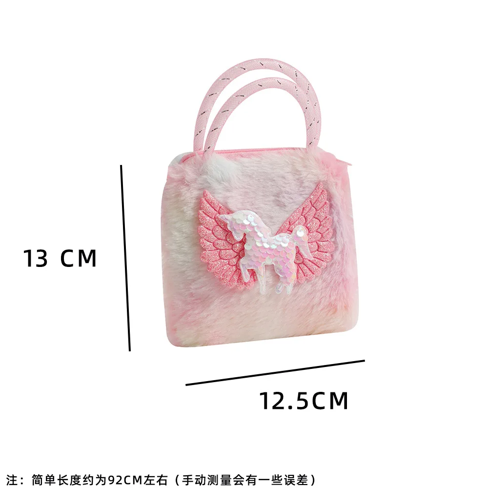 Cute Cartoon Mini Unicorn Handbags For Little Girls Ovely Wing Horse Kids Small Bag Storage Wallet Birthday Party Gifts