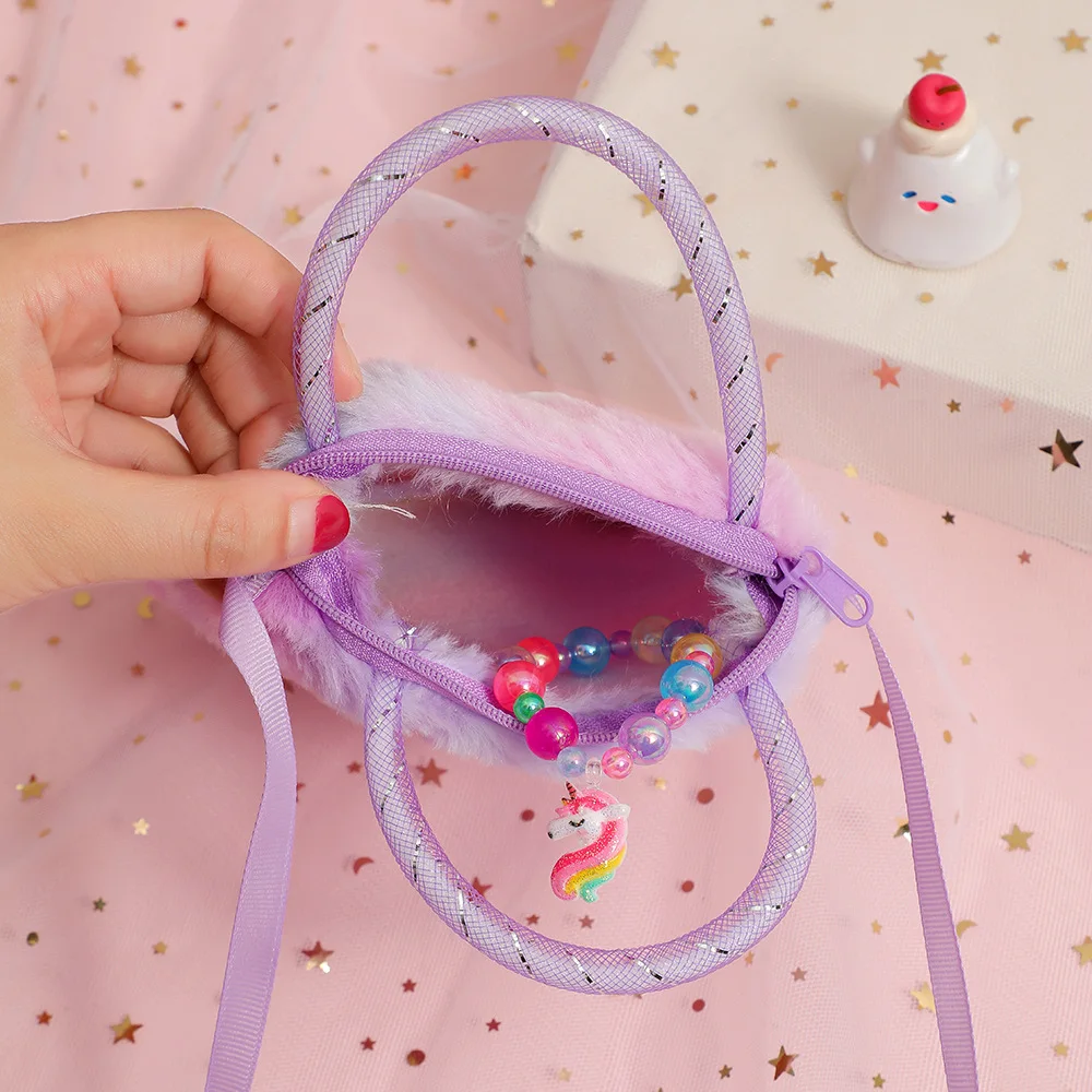 Cute Cartoon Mini Unicorn Handbags For Little Girls Ovely Wing Horse Kids Small Bag Storage Wallet Birthday Party Gifts