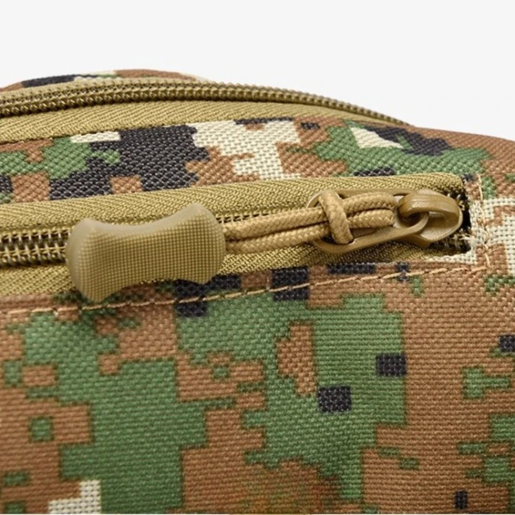 New Four Zipper Multi Layer Men's Waist Bag Outdoor Leisure Sports Women's Chest Bag Travel Mobile Wallet