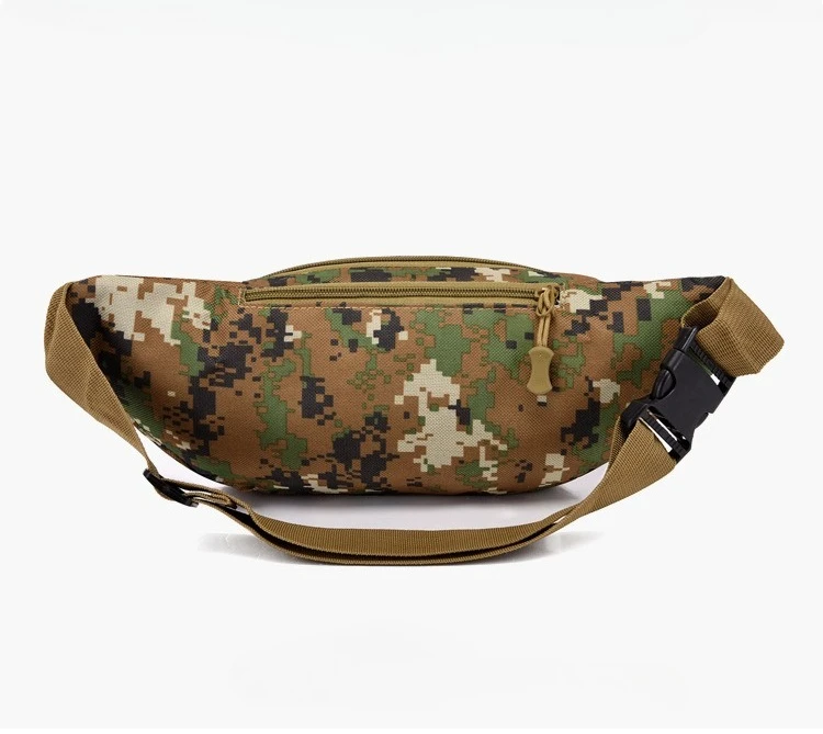 New Four Zipper Multi Layer Men's Waist Bag Outdoor Leisure Sports Women's Chest Bag Travel Mobile Wallet