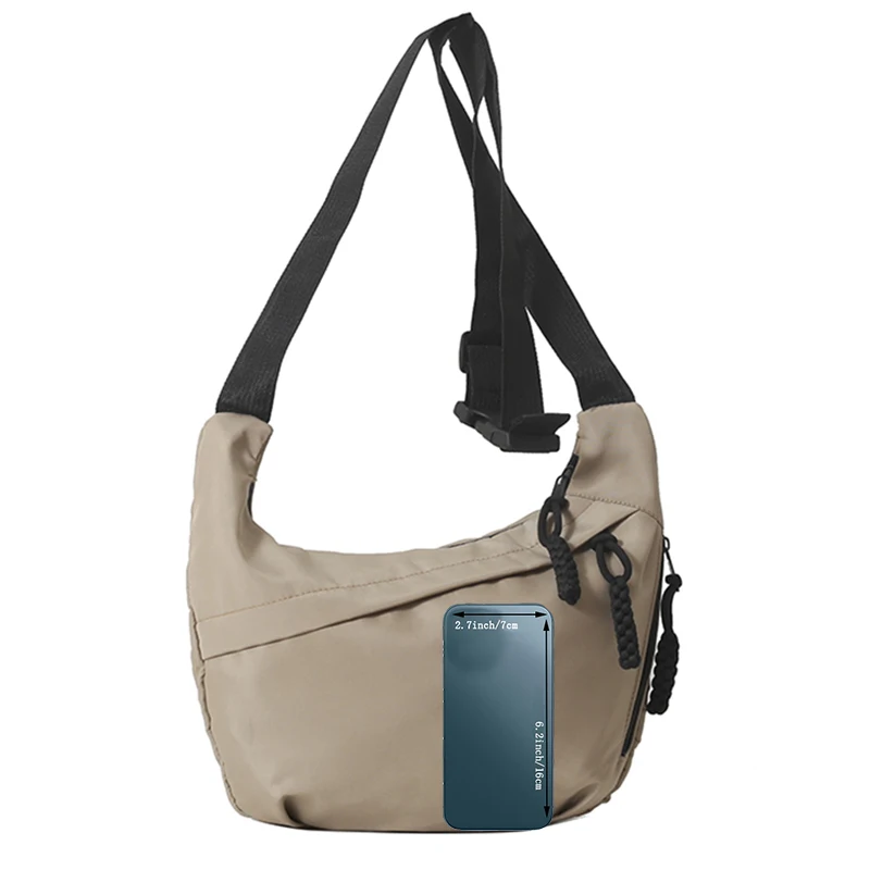 Lady's Cross-Body Phone Bag, Mini Street-Style Small Cross-Body Bag, Lightweight and Casual Shoulder Bag, Shell Bag, Trendy