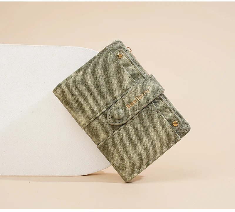 Baellerry New Fashion Women Short Wallets Zipper Coin Bags Top Quality Female Purse Coin Pocket Women's Detachable Card Clip
