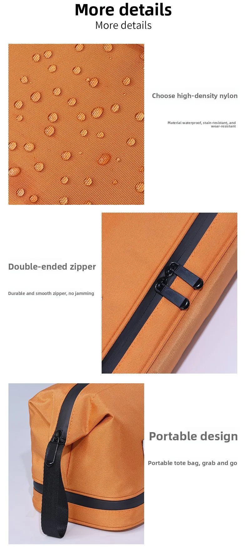 Dry and Wet Separation Men's Toiletry Bag Business Trip Portable Cosmetics Storage Bag High Value Cosmetic Bag