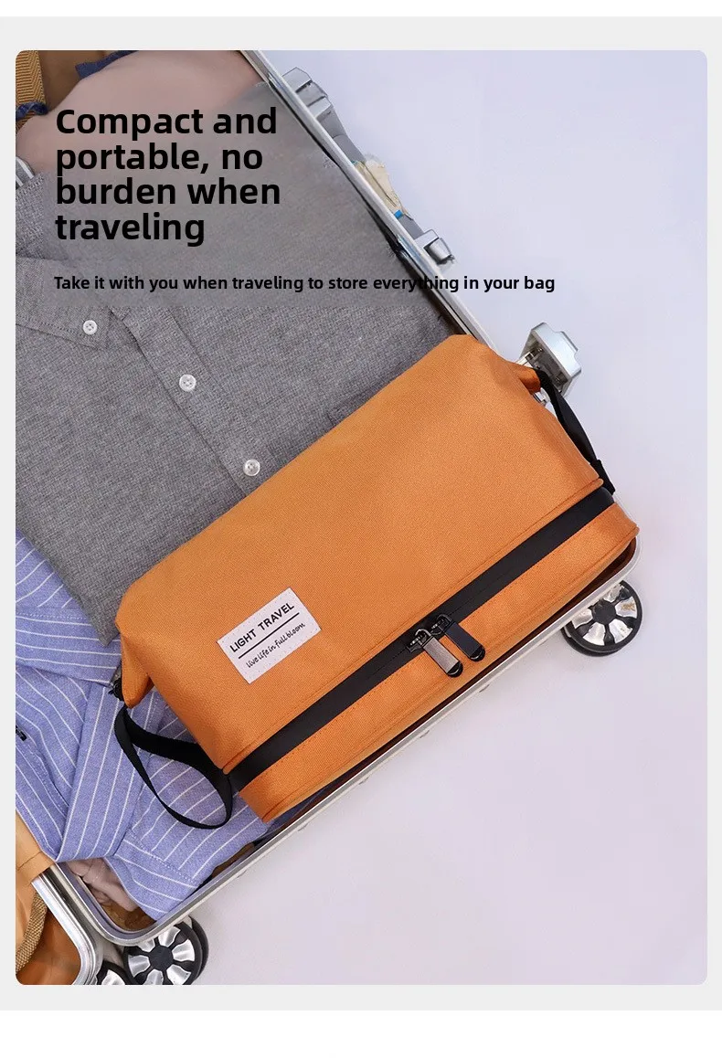 Dry and Wet Separation Men's Toiletry Bag Business Trip Portable Cosmetics Storage Bag High Value Cosmetic Bag