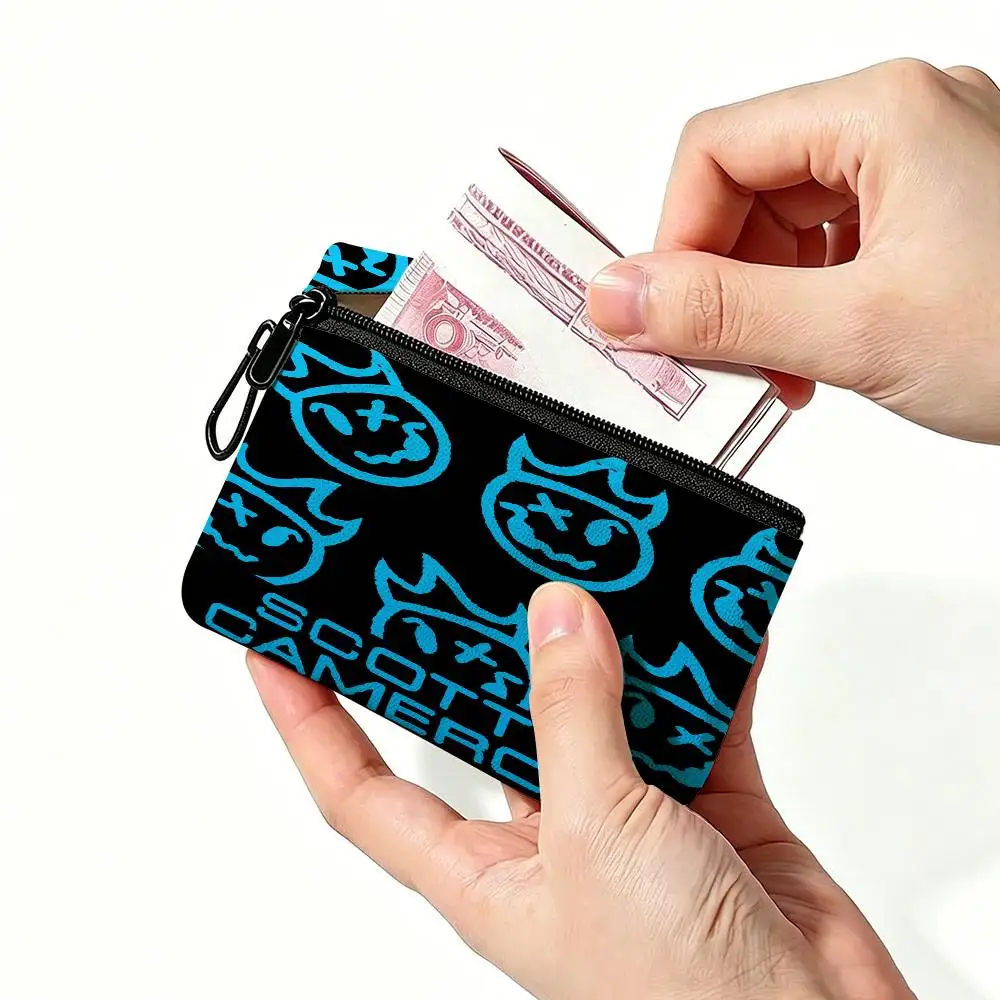 Brand S-Scotty C-Cameron Fashion Mini Hanging Oxford Cloth Coin Bag Durable Zipper Key Card Pouch With Carabiner