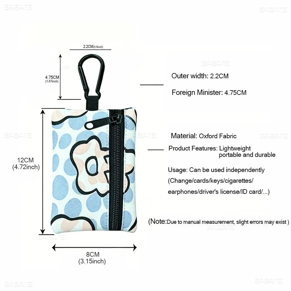 Brand S-Scotty C-Cameron Fashion Mini Hanging Oxford Cloth Coin Bag Durable Zipper Key Card Pouch With Carabiner