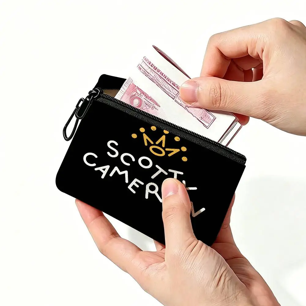 Brand S-Scotty C-Cameron Fashion Mini Hanging Oxford Cloth Coin Bag Durable Zipper Key Card Pouch With Carabiner