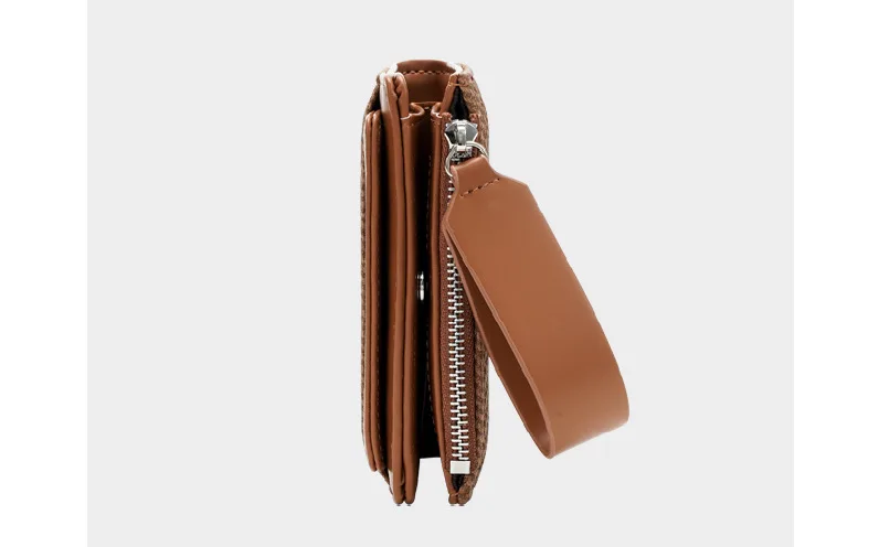 Baellerry Fashion Zipper Wallets Buckle Coin Purse Hand Women's Short Wallet Bifold Multi-slot Card Holder