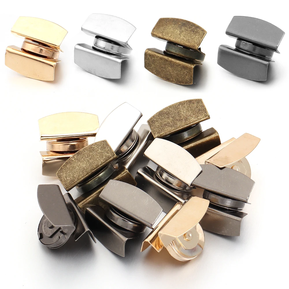 5pcs 20.5x16mm Metal Seamless Magnetic Buckle Bags Snap Buttons For DIY Buckle Closure Handbag Clothing Purse Bags Accessories