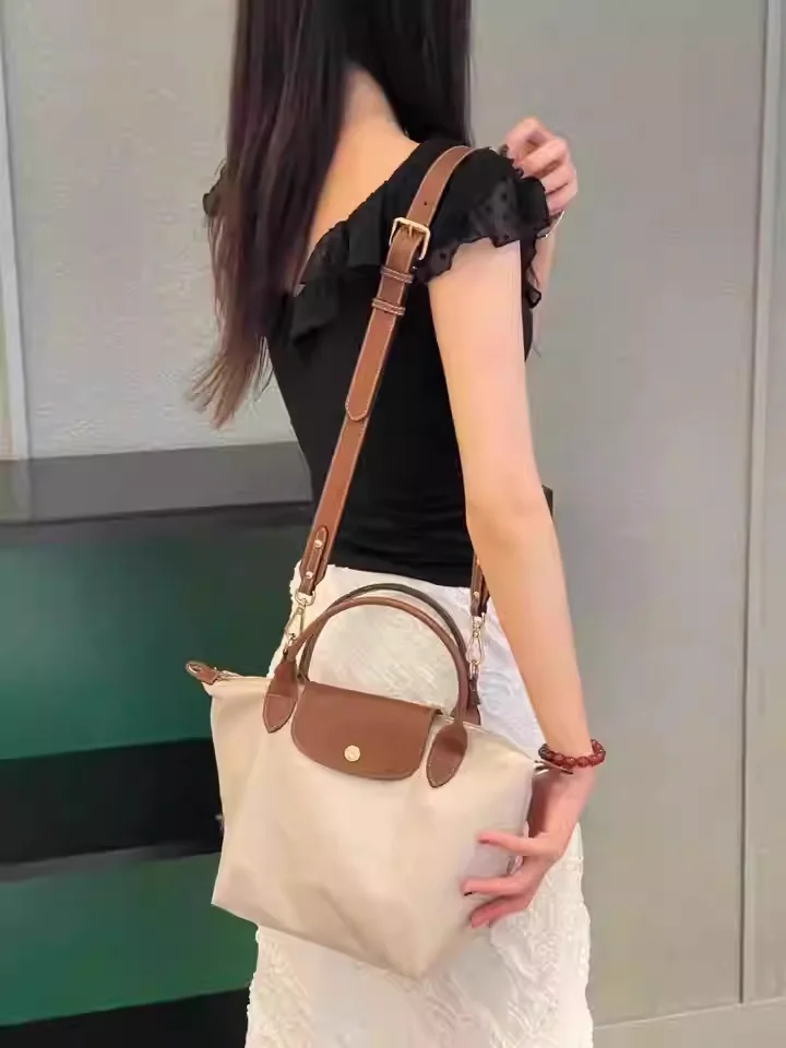 Leather Bag Shoulder Strap for Longchamp Terra Short Handle Small Bag Modification Without Punching Strap Bag Accessories