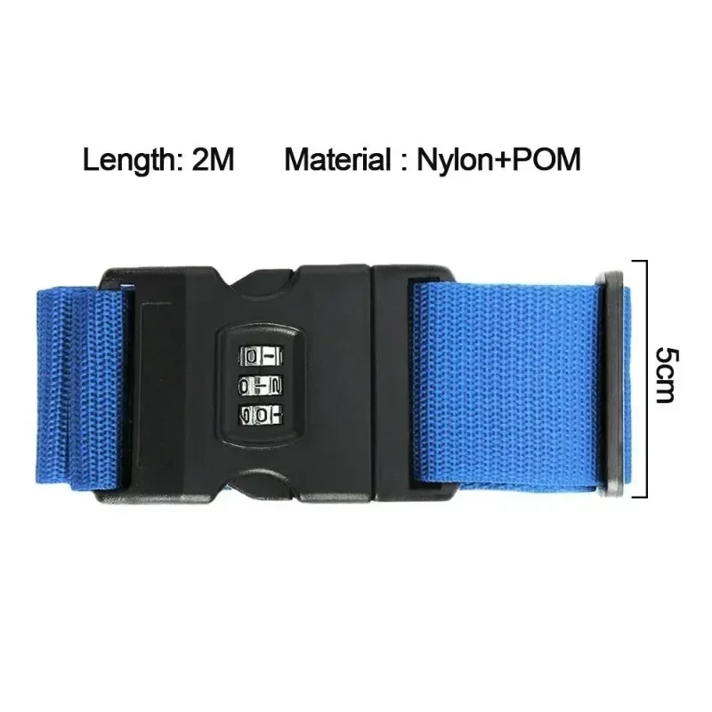 Adjustable Luggage One Word Packing Luggage Belt Portable Flexible Safe Travel Essential Luggage with Luggage Accessories