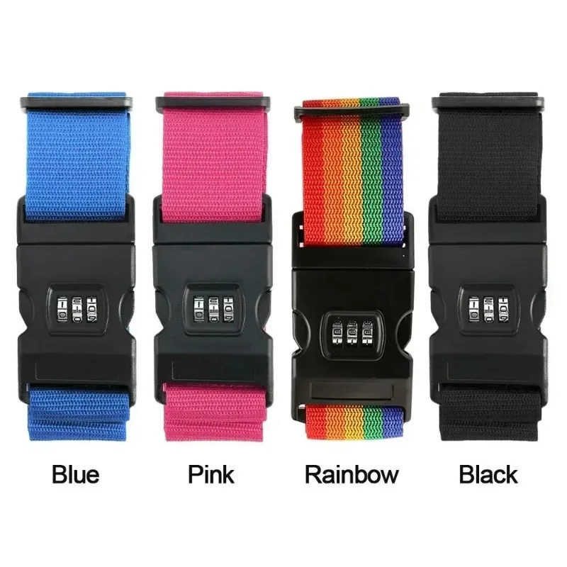 Adjustable Luggage One Word Packing Luggage Belt Portable Flexible Safe Travel Essential Luggage with Luggage Accessories