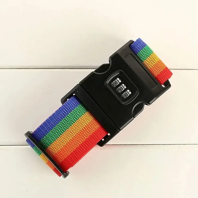 Adjustable Luggage One Word Packing Luggage Belt Portable Flexible Safe Travel Essential Luggage with Luggage Accessories