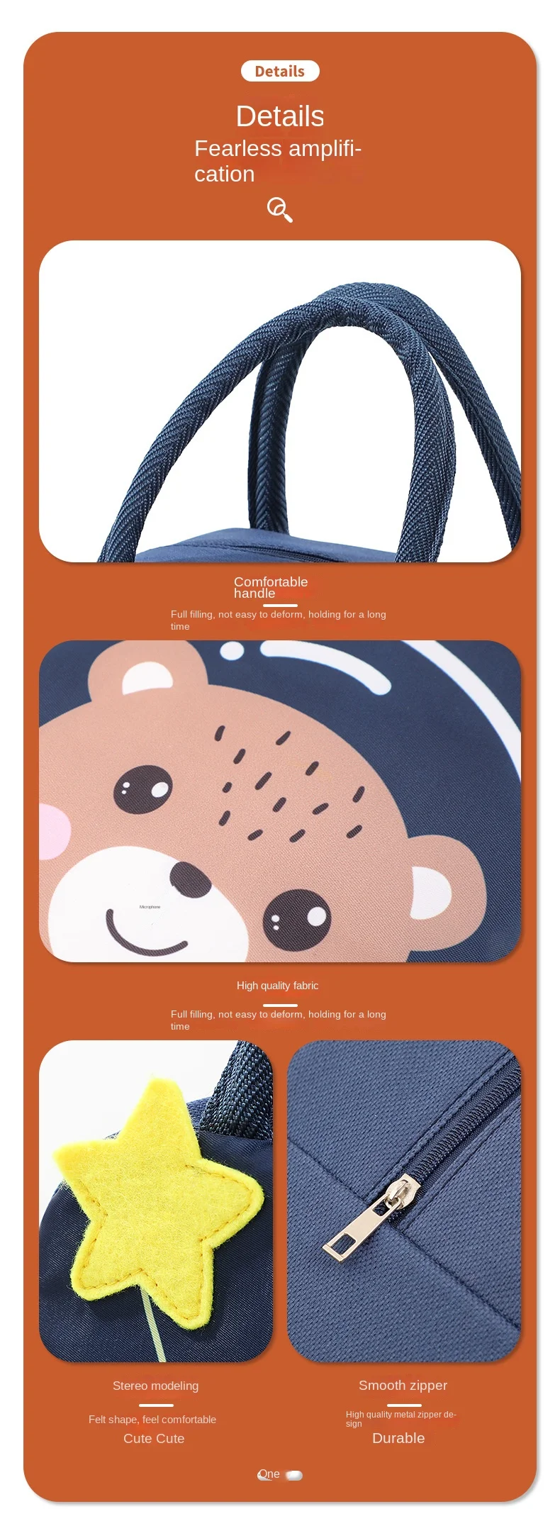 Cartoon Children's Lunch Bag Thermal Insulation Aluminum Film High Quality Waterproof Oxford Cloth Portable Lunch Bags Tote New