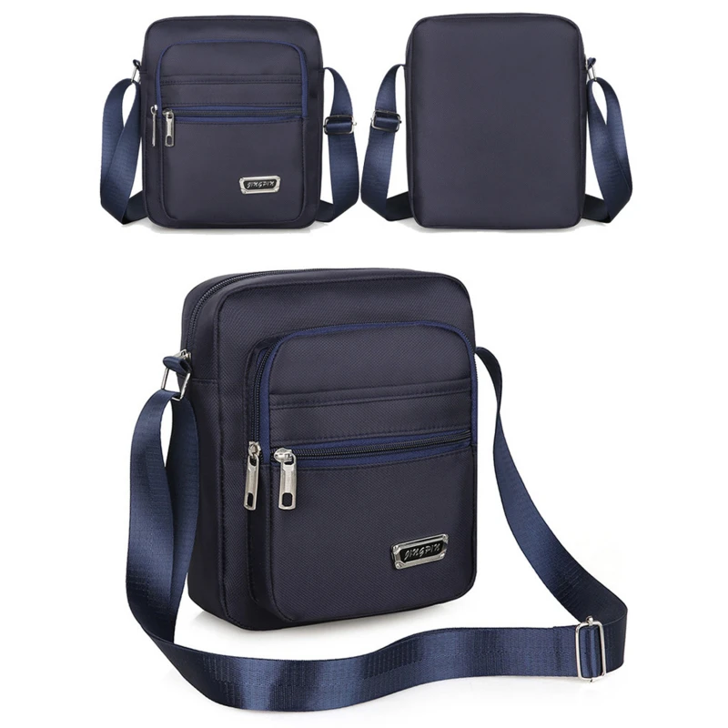 2025 Men Nylon Shoulder Bag Messenger Bag Casual Nylon Zipper Pocket Handbag Fashion Tote Travel Male Crossbody Bags New