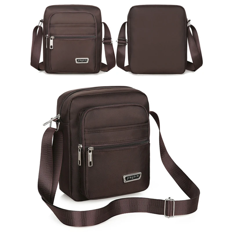 2025 Men Nylon Shoulder Bag Messenger Bag Casual Nylon Zipper Pocket Handbag Fashion Tote Travel Male Crossbody Bags New