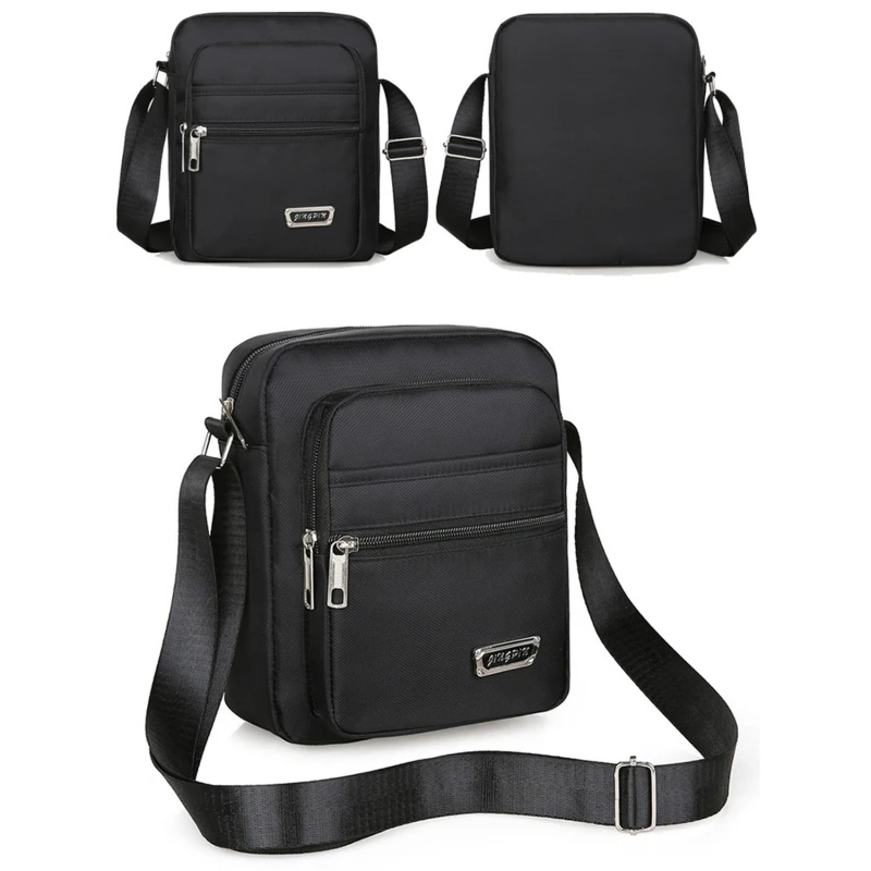 2025 Men Nylon Shoulder Bag Messenger Bag Casual Nylon Zipper Pocket Handbag Fashion Tote Travel Male Crossbody Bags New