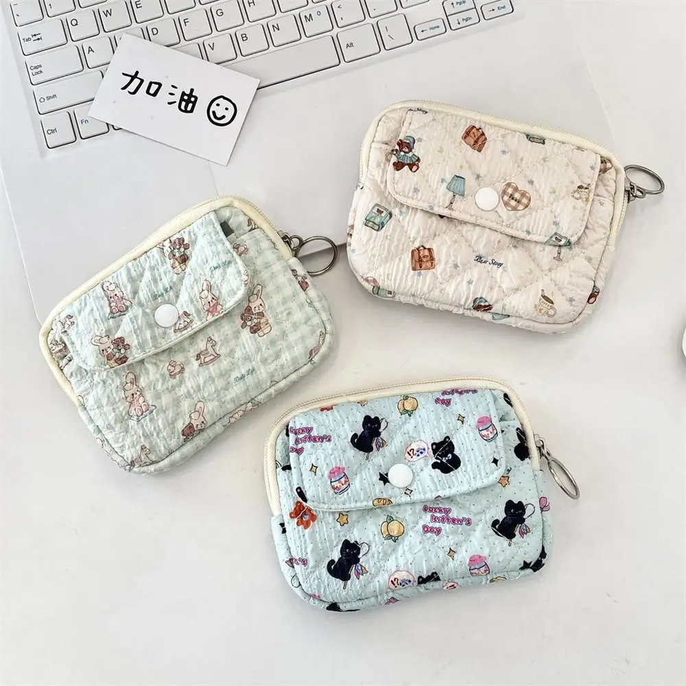 Cartoon Animals Coin Purse Portable Card Quilted Storage Bag Card Hold Wallets & Holders Multifunctional Quilted Storage Bag
