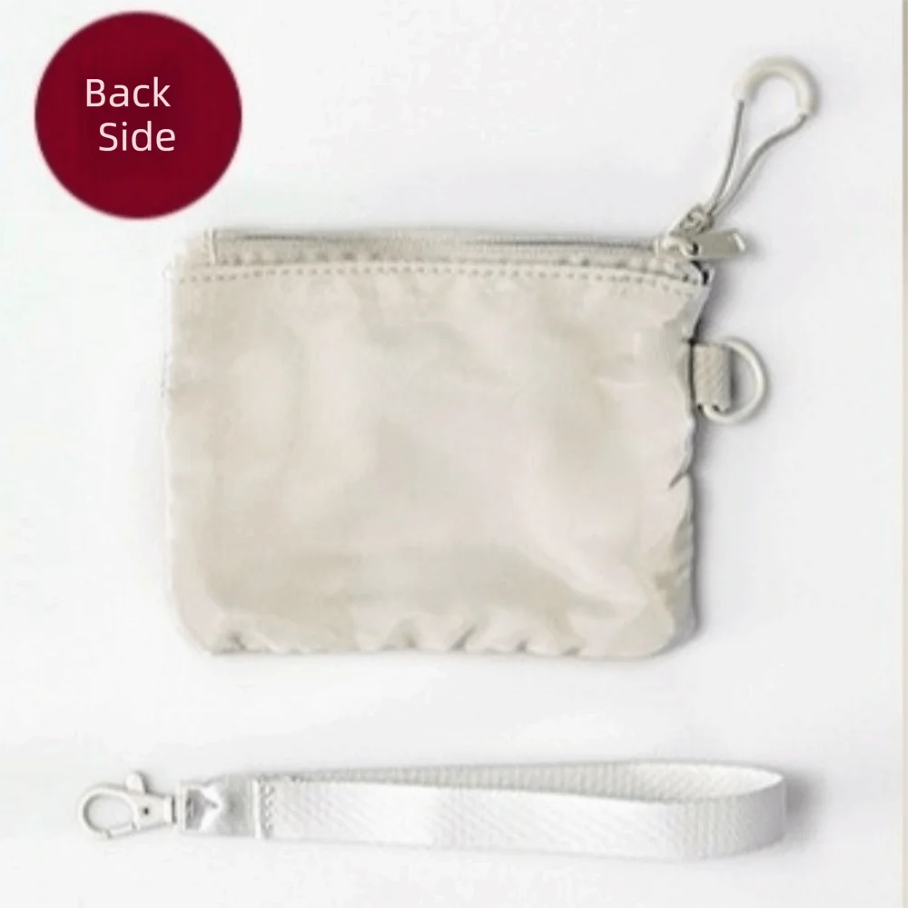 Fashion Lightweight Mesh Storage Bag With Zipper Solid Color Cosmetic Bag Multifunctional Polyester Makeup Pouch Makeup Storage