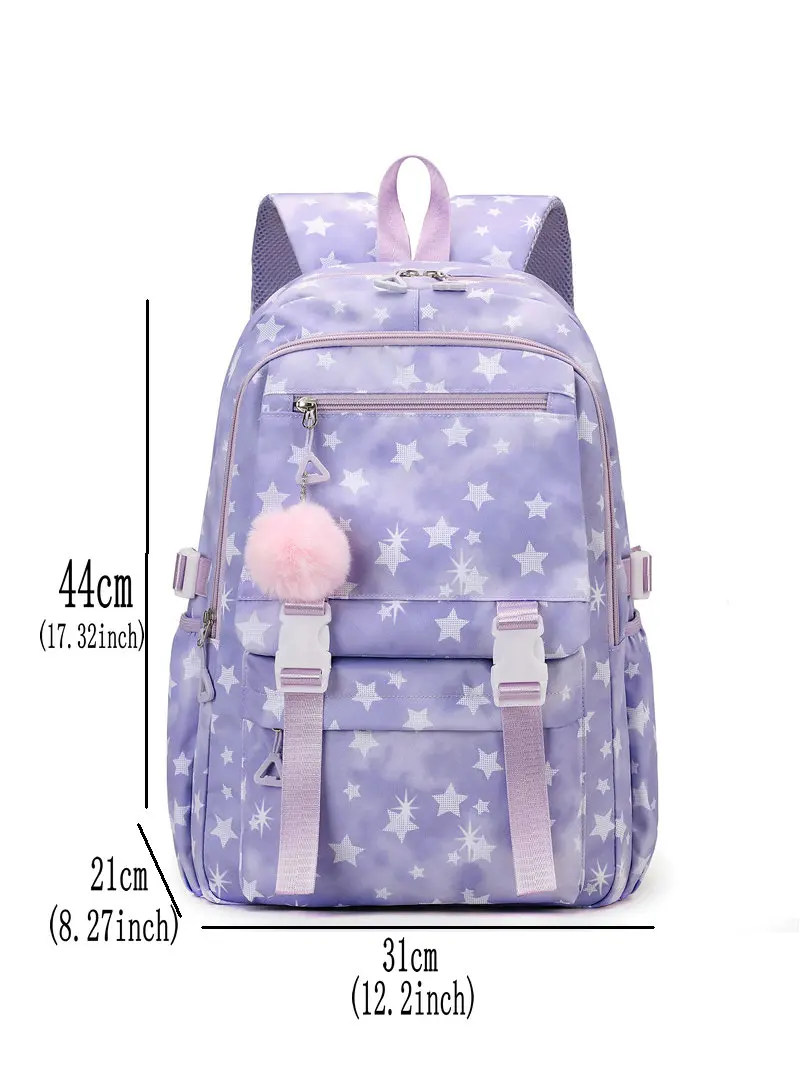 New KPop Demon Hunters Print Student Backpack Mochilas Large Capacity Teenagers Student Schoolbag Women's Travel Laptop Bagpack