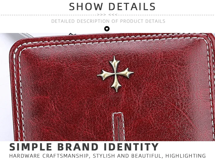 Baellerry New Short Women Wallets High Quality Slim Card Clips Zipper Female Coin Purses Photo Holder Mini Wallet For Girls