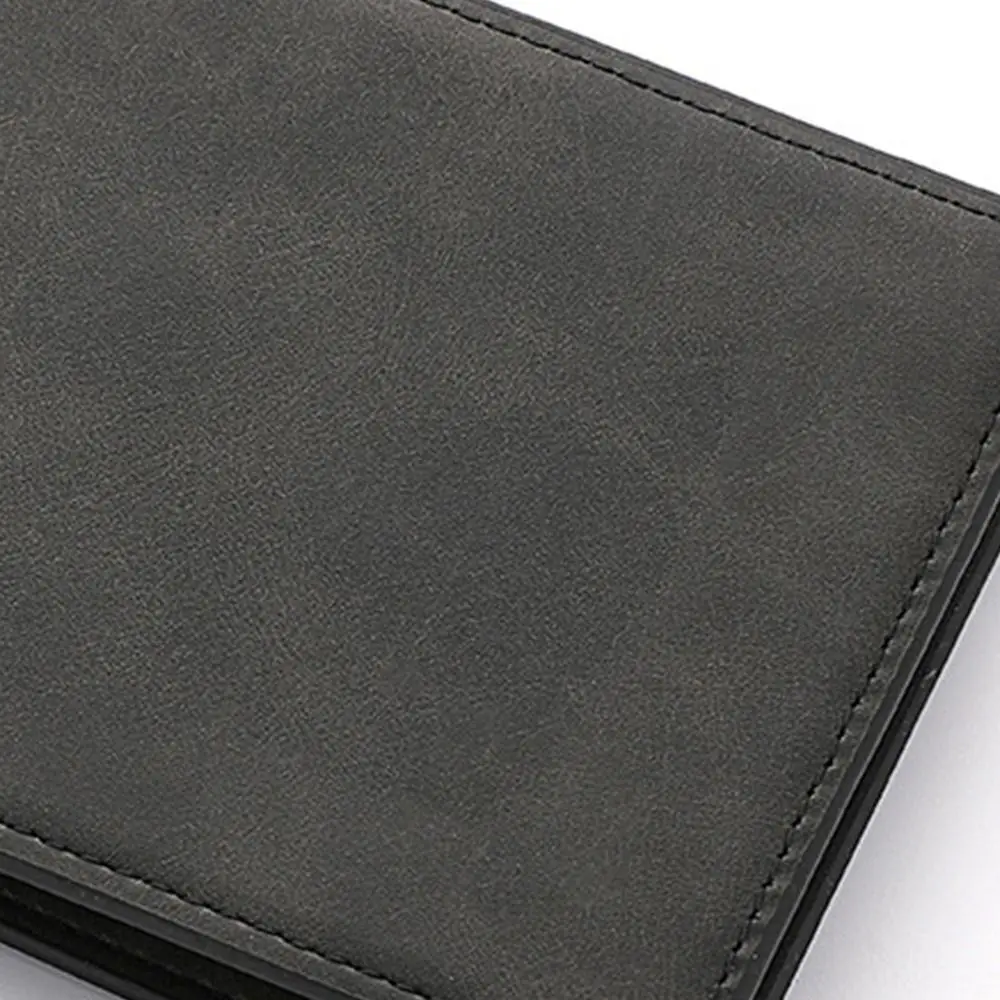 Multi-card Slot Men Wallet Fashion Folding Large-capacity Coin Purse PU Leather Short Purse