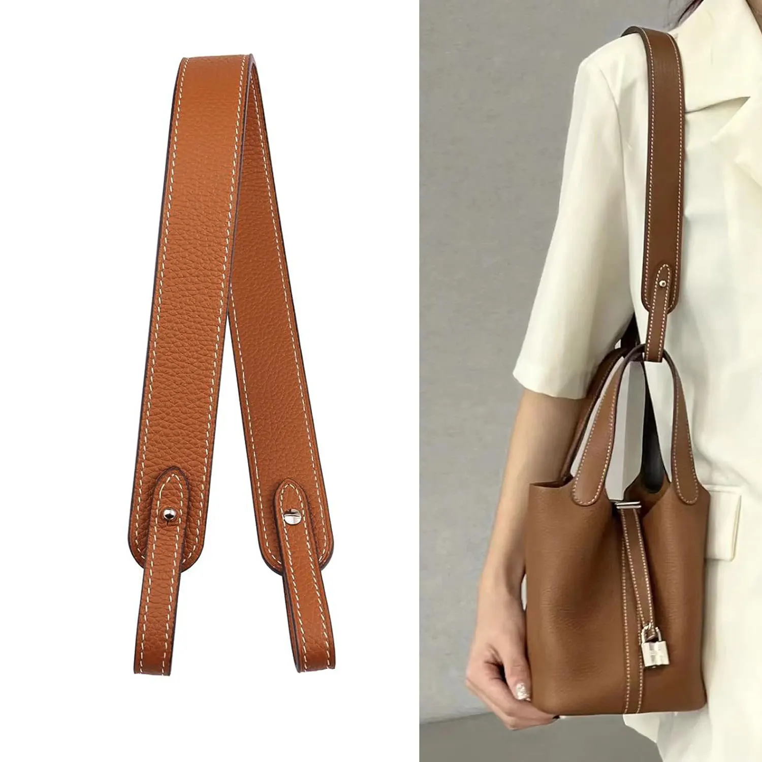 1Pcs PU Leather Purse Strap Bags Shoulder Straps Replacement For Handbag Cowhide Crossbody Purse Strap Bag Travel Accessories