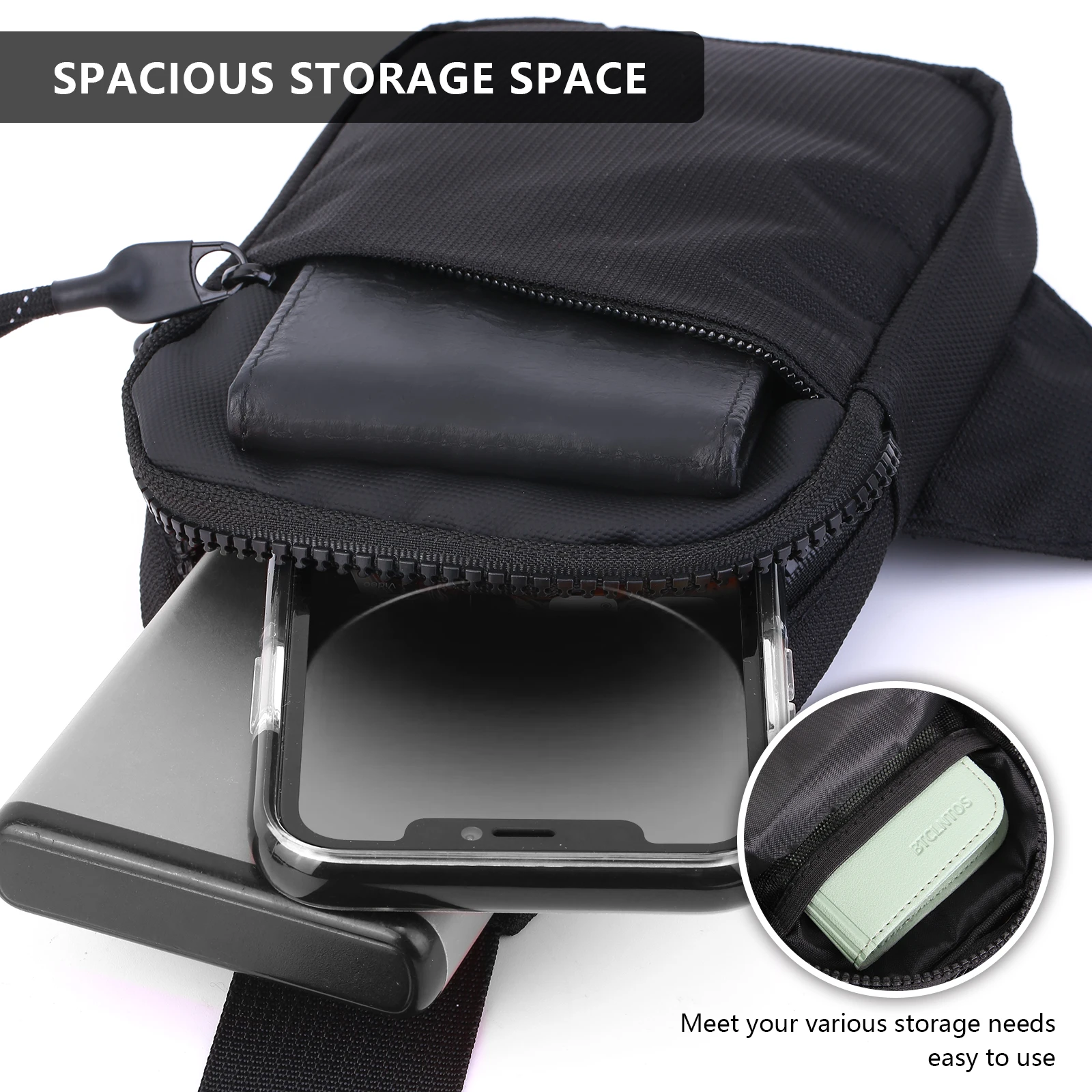 2024 New Sports Chest Bag Men's Small Size Backpack Women Mobile Phone Messenger Bag Mobile Phone Waist Bag Mini Fashion Satchel
