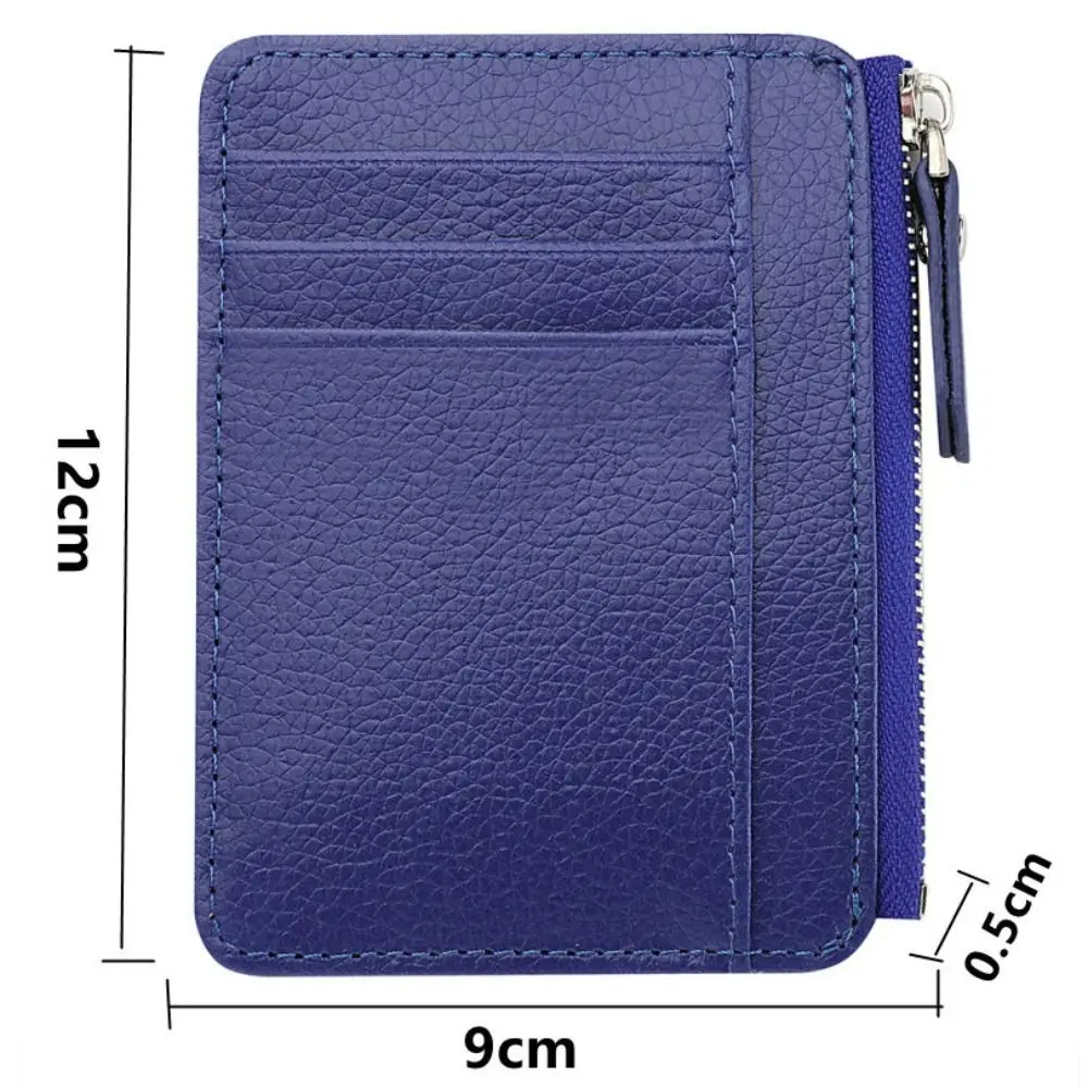 Mini Credit Card Wallet Id Card Holder For Men's Small Wallet Thin Sleeve Zipper Short Coin Wallet Business Card Bag Men Gifts