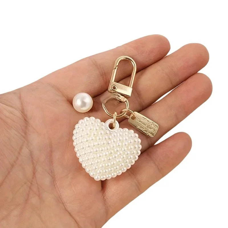 Elegant Pearl Keychain,Pearl,Keychain,Pendant,DIY,Car Keys,Accessories for Women, Stylish Gift