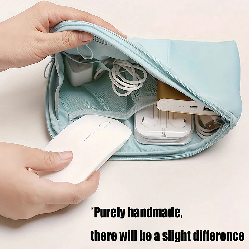 Fashion Portable Travel Storage Bag Waterproof Makeup Kit Mobile Bag Multi-Function Digital Devices Gadget Data Cable Organizer