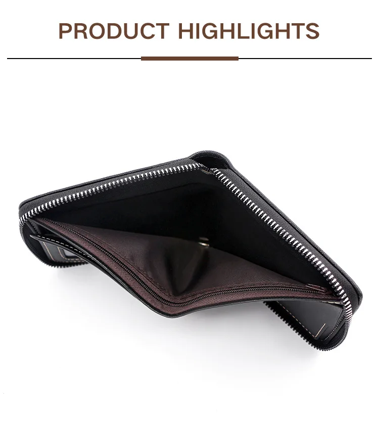 New Men Zipper Wallets Short Card Holder Vintage Male Wallet High Quality PU Leather Classic Coin Pocket Wallet For Boys