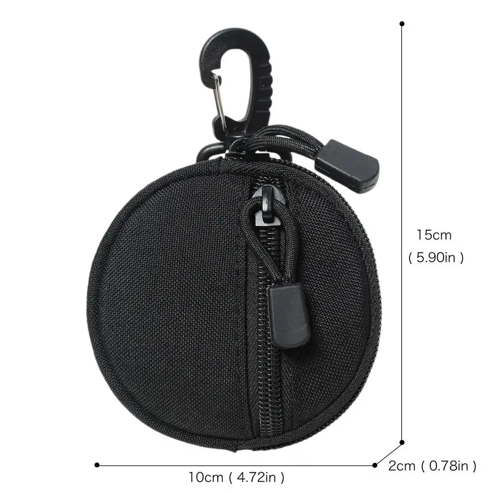 Outdoor Hiking Hunting Accessories Waist Bag Mini EDC Tool Pouch Keychain Zipper Holder Earphone Key Wallet Coin Purses