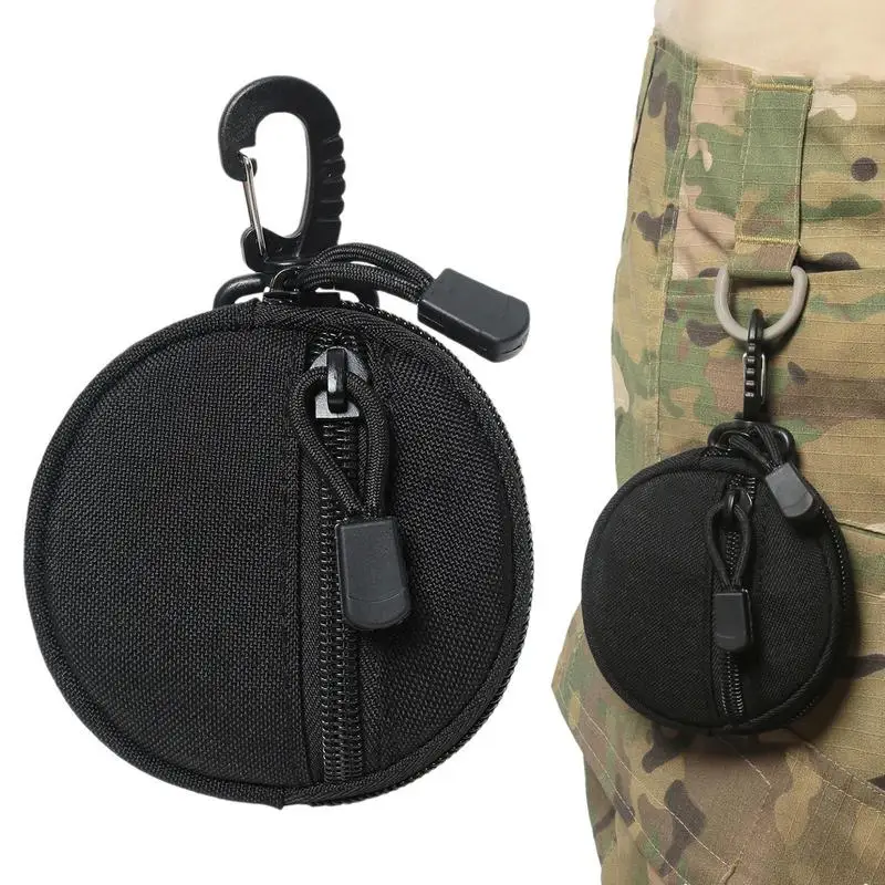 Outdoor Hiking Hunting Accessories Waist Bag Mini EDC Tool Pouch Keychain Zipper Holder Earphone Key Wallet Coin Purses