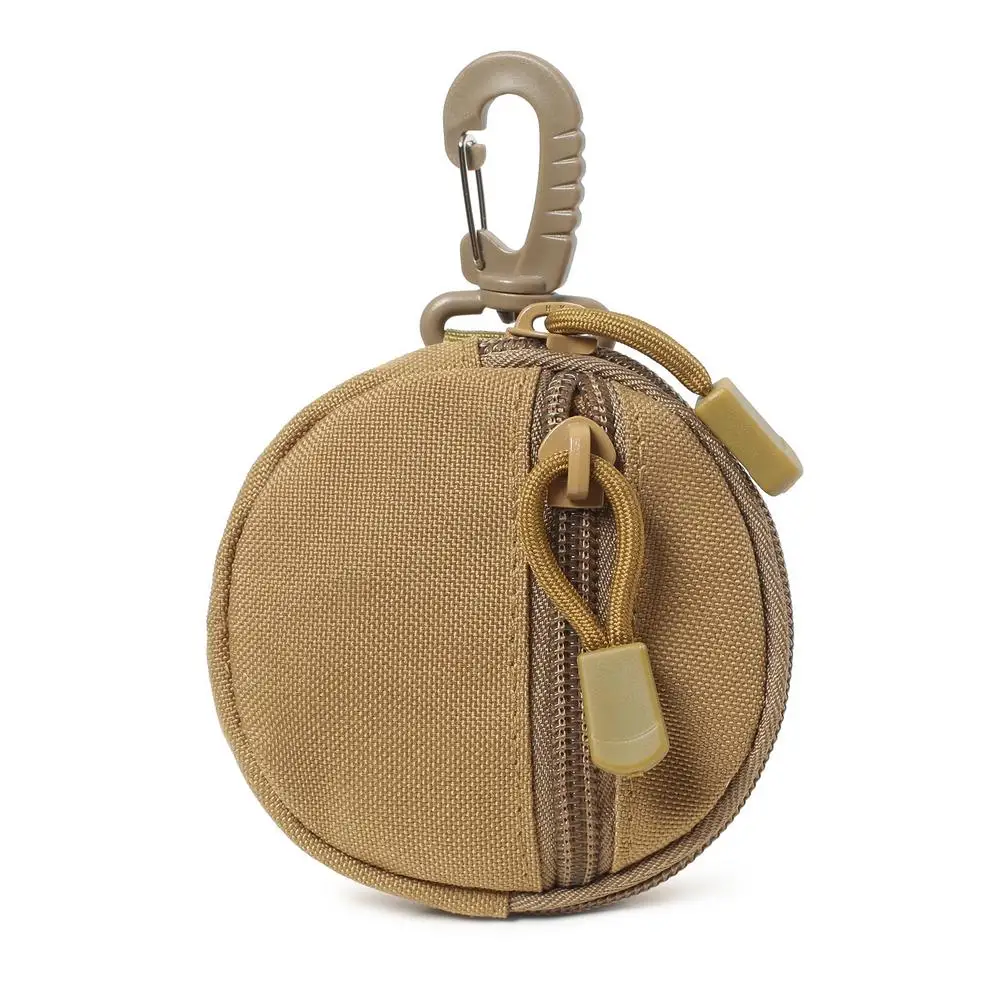 Outdoor Hiking Hunting Accessories Waist Bag Mini EDC Tool Pouch Keychain Zipper Holder Earphone Key Wallet Coin Purses