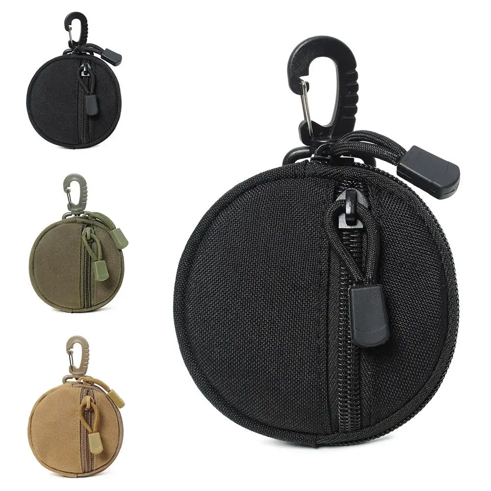 Outdoor Hiking Hunting Accessories Waist Bag Mini EDC Tool Pouch Keychain Zipper Holder Earphone Key Wallet Coin Purses