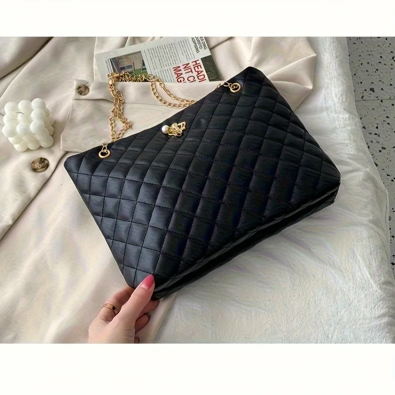 6 Colors Fashion Black Shoulder Bags for Women Large Shopper Bag Solid Color Quality Soft Leather Handbag Lady Travel Tote Bag
