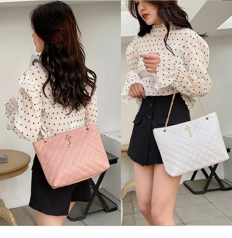 6 Colors Fashion Black Shoulder Bags for Women Large Shopper Bag Solid Color Quality Soft Leather Handbag Lady Travel Tote Bag