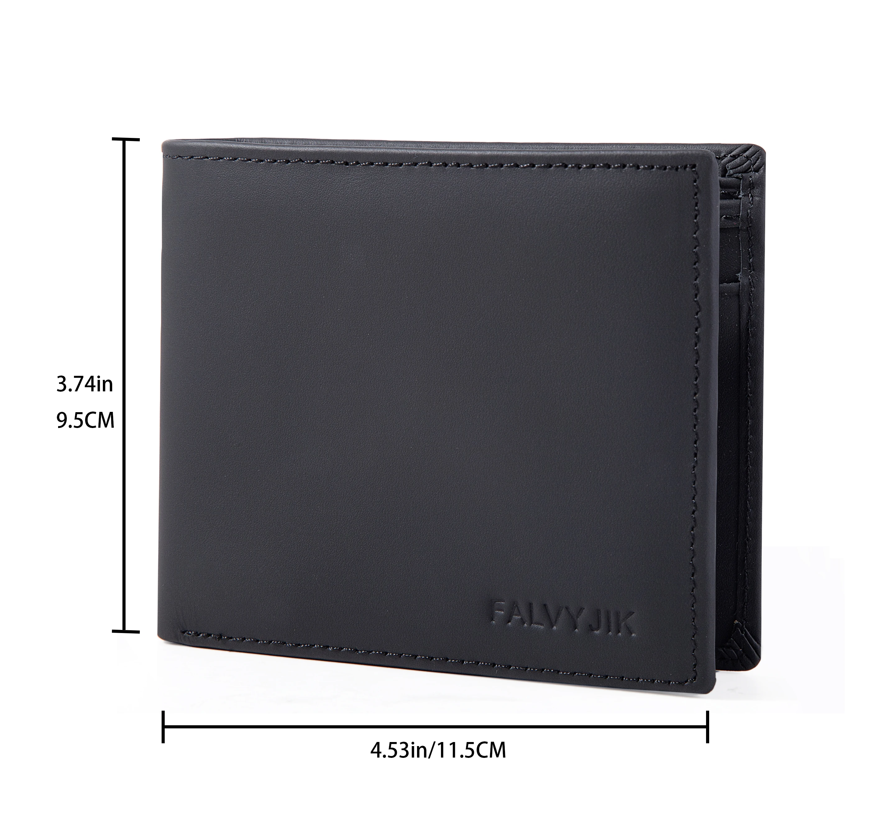 Men's Leather Wallet RFID Cowhide Genuine Leather Wallet Multi-Function Credit Card Holder
