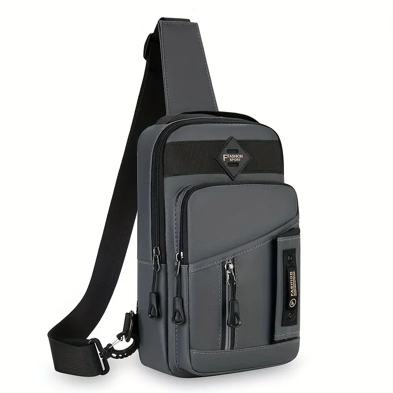 New Men Shoulder Bags Chest Bag Multifuncional Crossbody Bags Travel Sling Bag