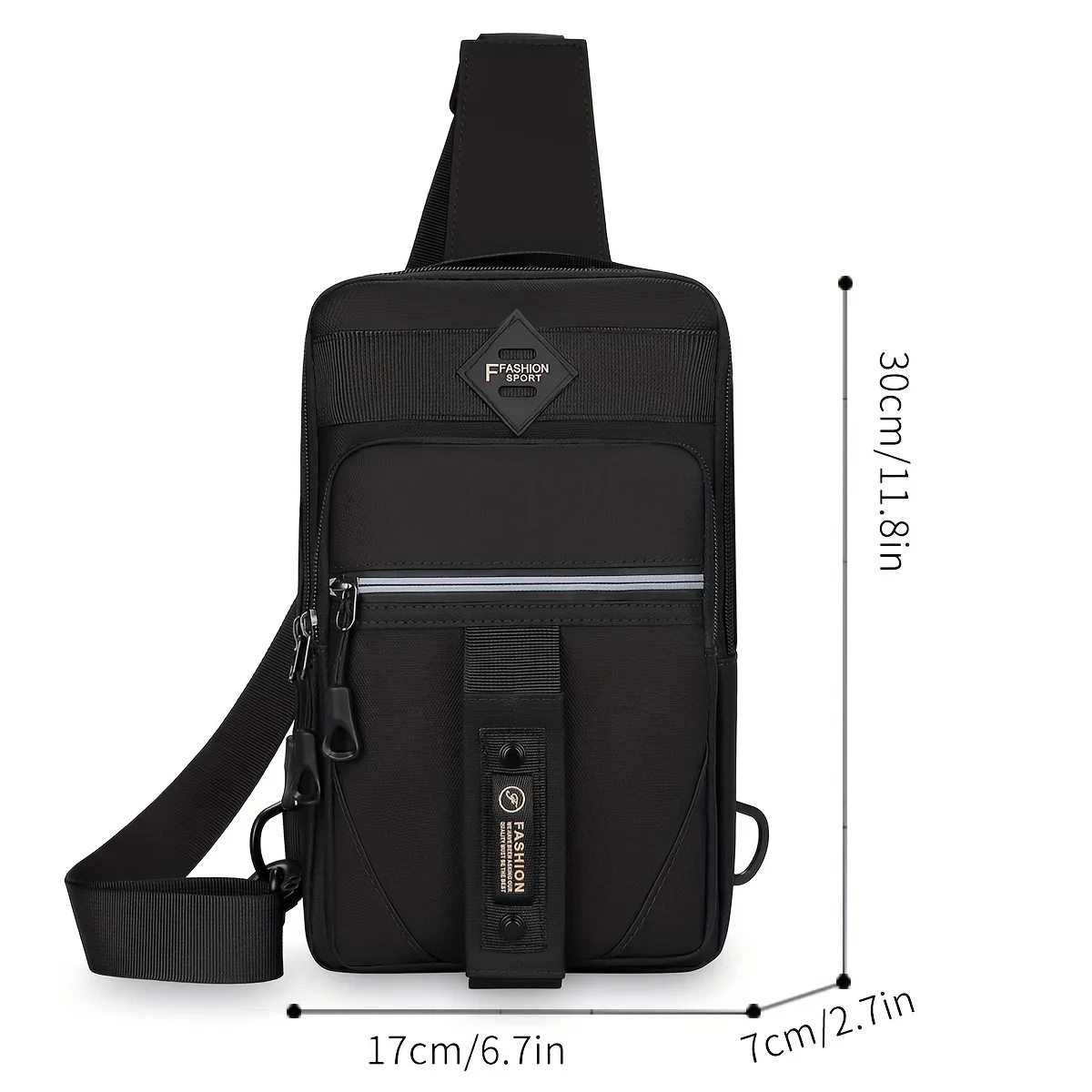 New Men Shoulder Bags Chest Bag Multifuncional Crossbody Bags Travel Sling Bag