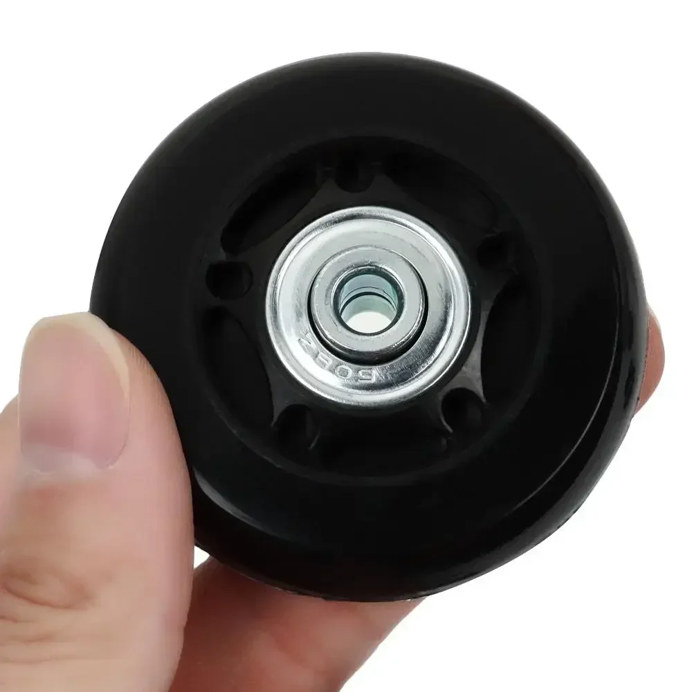 4/2Pcs Luggage Suitcase Replacement Wheels, 50x18mm PU Caster Wheels Bearings Repair Kits, Shelf Replacement Wheels for Luggage