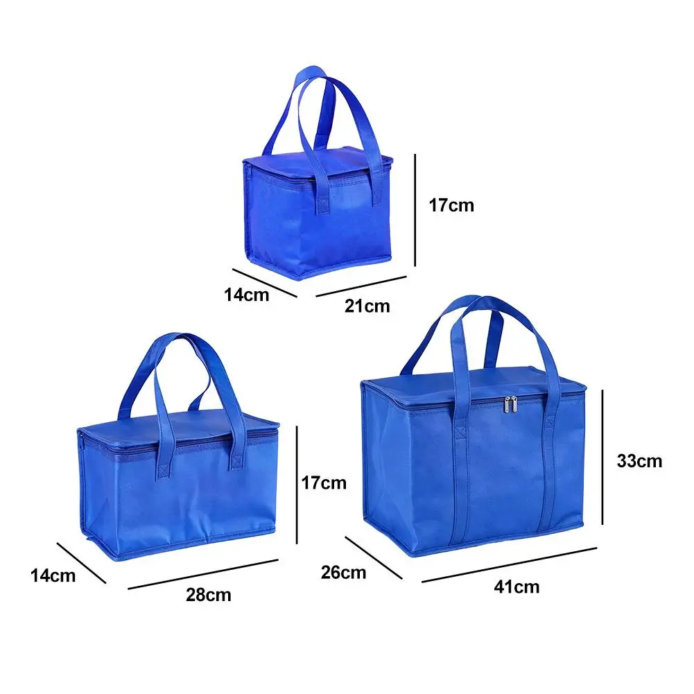 Leakproof Insulated Lunch Cooler Bag - Collapsible, Waterproof Thermal Tote with Ice Pack for Delivery & Outdoors
