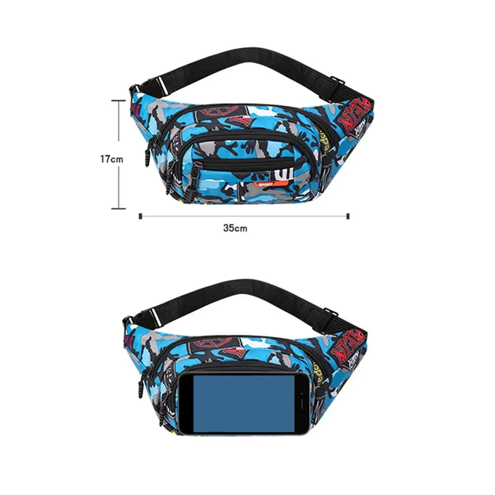 Waterproof Waist Bag Korean-style High-capacity Outdoor Sports Fanny Pouch Canvas Child Banana Bag for Girls Kids Bag