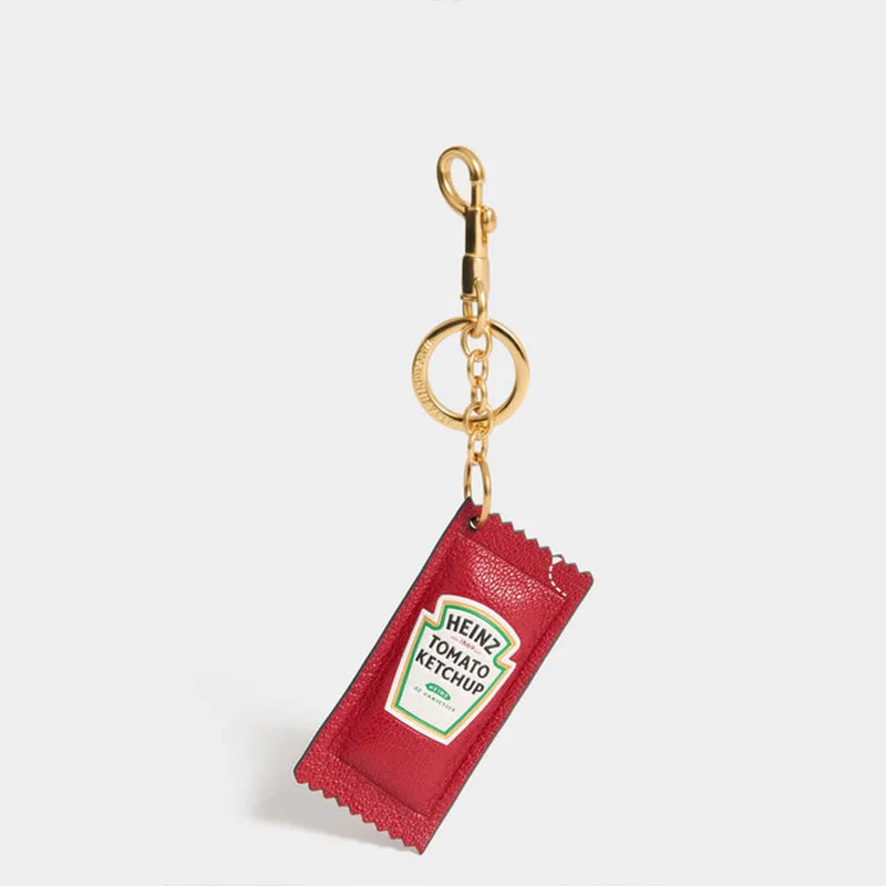 Ruiqu Vintage Candy Chocolate Gum Plastic Handmade Keychains Anti Tarnish Durable Tassel Bag Charms Fashion Car Key Decor