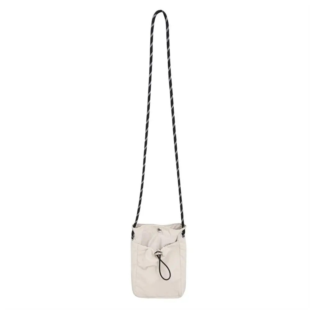 Fashion Canvas Shoulder Crossbody Bags Solid Color Minimalist Style Phone Bag Lightweight Messenger Bag for Outdoor